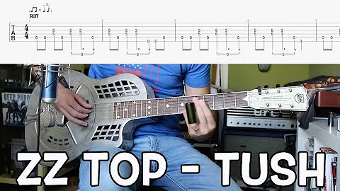 ZZ Top - Tush Easy Open G Guitar LESSON