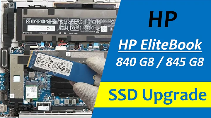 HP EliteBook 840 G8 and HP EliteBook 845 G8 Laptop SSD Upgrade and Disassembly & Replacing Parts