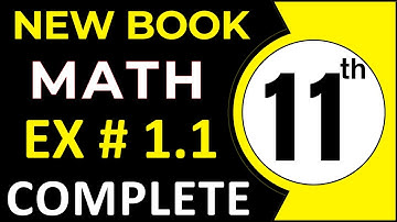 Class 11 Math New Book Exercise 1.1 Complete | 1st Year Math Chapter 1 | Complex Numbers