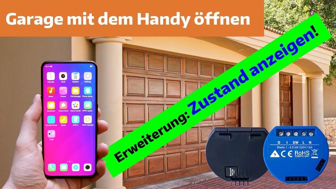 Garagentor Mit Dem Handy Offnen Youtube