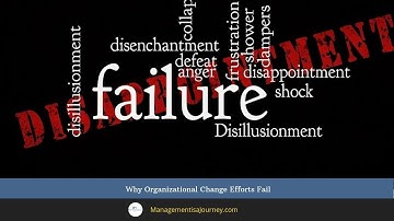 Why Organizational Change Efforts Fail