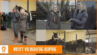 Benthe-Sophie gaat de strijd aan met Britt! | PaardenpraatTV