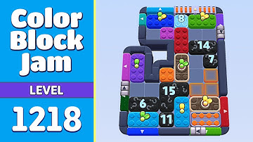 Color Block Jam Level 1218 (1219) | Puzzle Solved! 🎯