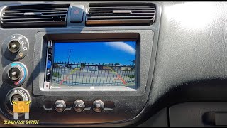 2001-2005 Honda Civic Dual DMCPA70BT Multimedia Receiver XCAM100 Backup Camera Install