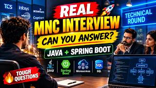 MNC Interview 2026 🔥 | Real-Time Java + Spring Boot Technical Round