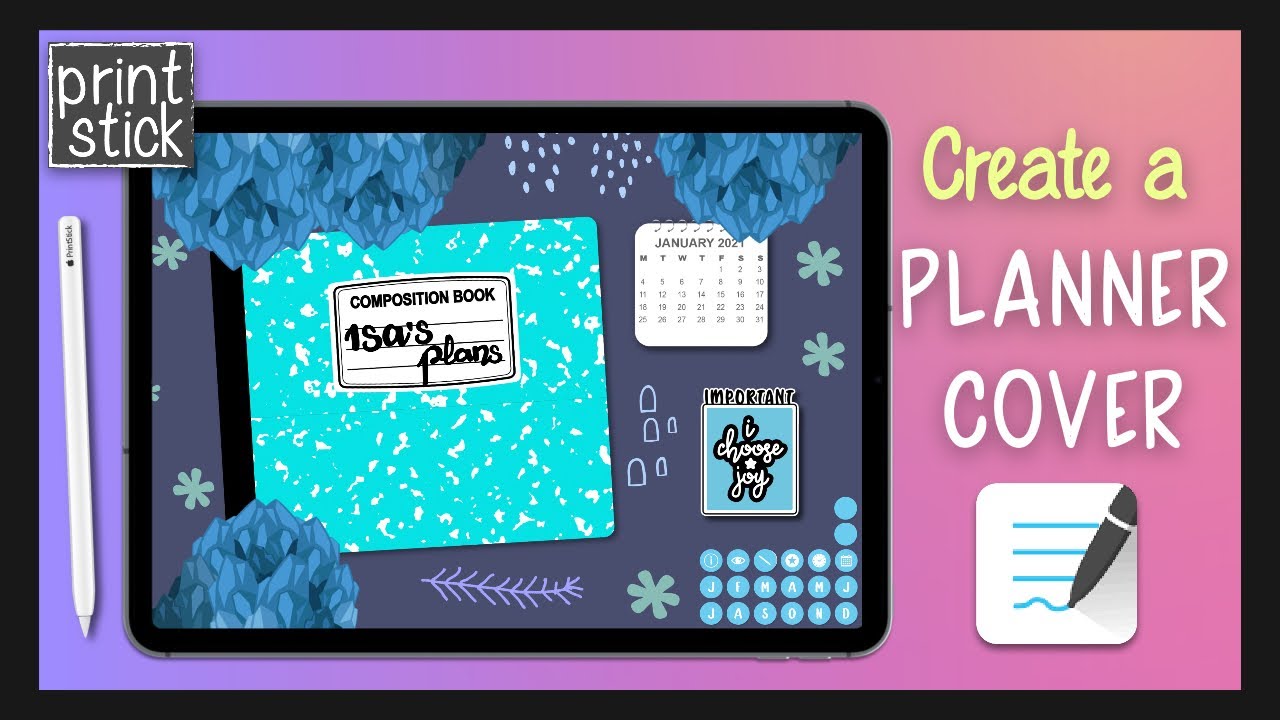 How To Design A Digital Planner Cover In GoodNotes 5 Tutorial Vida How To Design A Digital Planner Cover In GoodNotes 5 Tutorial Vida