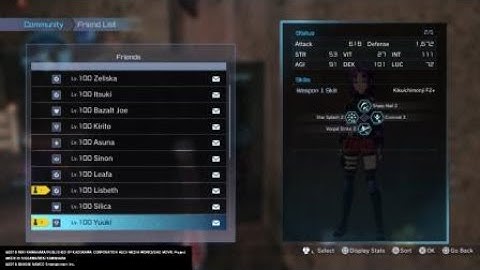 SWORD ART ONLINE: FATAL BULLET fastest affinity boost.