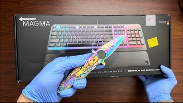 9 Dollar Gaming Keyboard from Walmart | ROCCAT Magma RGB Keyboard | ASMR Unboxing