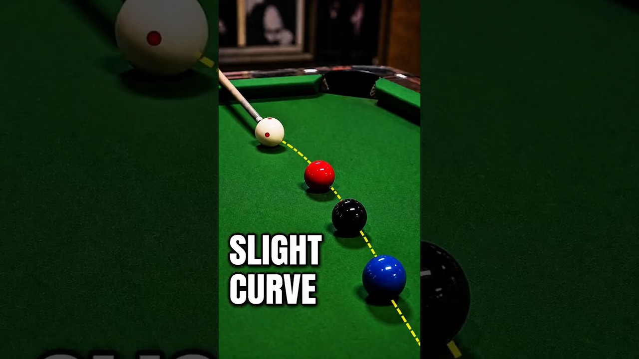 Image of video the Did That Ball Actually Curve? #trickshot #snooker #shorts 20