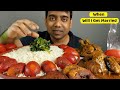 CHICKEN , RED EGGS , SNACKS AND FRIED RICE MUKBANG ASMR FOOD EATING SHOW