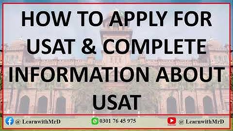 How to Fill USAT Online Form 2022 | How to apply for USAT | HEC Entry Test USAT | PU Admission 2022