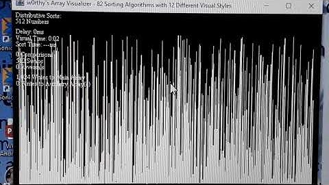 [Sort] Musicombo’s Array Visualiser – 512 numbers