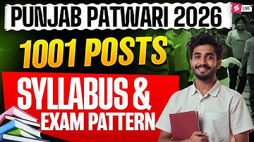 Punjab Patwari Recruitment 2025 | 1001 Posts | Punjab Patwari Syllabus & Exam Pattern