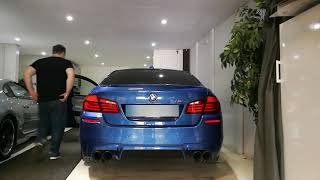 BMW M5 f10 780hp straight piped cold start.
