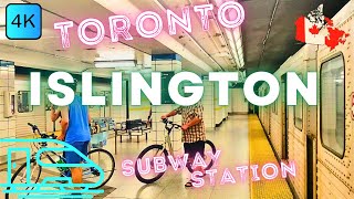 TORONTO, CANADA 🇨🇦 – ISLINGTON SUBWAY STATION – LINE 2 – 4K WALK
