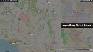 Vegas Heavy Aircraft Tracker LIVE 🔴 LAS/KLAS Tower Audio + Heavy Jet Alerts