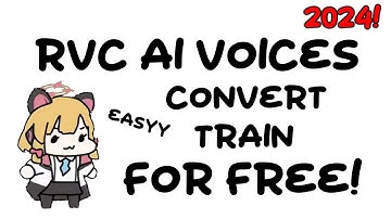 How to CLONE any VOICE with AI with RVC in 2024 for FREE! 🤖 EASILY TRAIN any voice with AI in a sec!