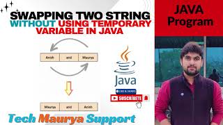 Swapping without temporary variable of a given string In Java.
