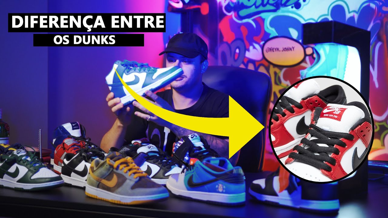 Conhecendo as diferenças entre os Nike Dunk - YouTube