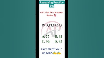 SSC GD Reasoning Practice Set | number series #shorts #reasoning #sscgdreasoning #sscgdexam #exam