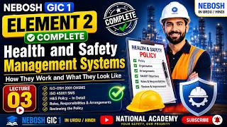 NEBOSH IGC 2026 Updated | Element 2 Complete Lecture | HSG65 | ISO 45001 | PDCA Cycle