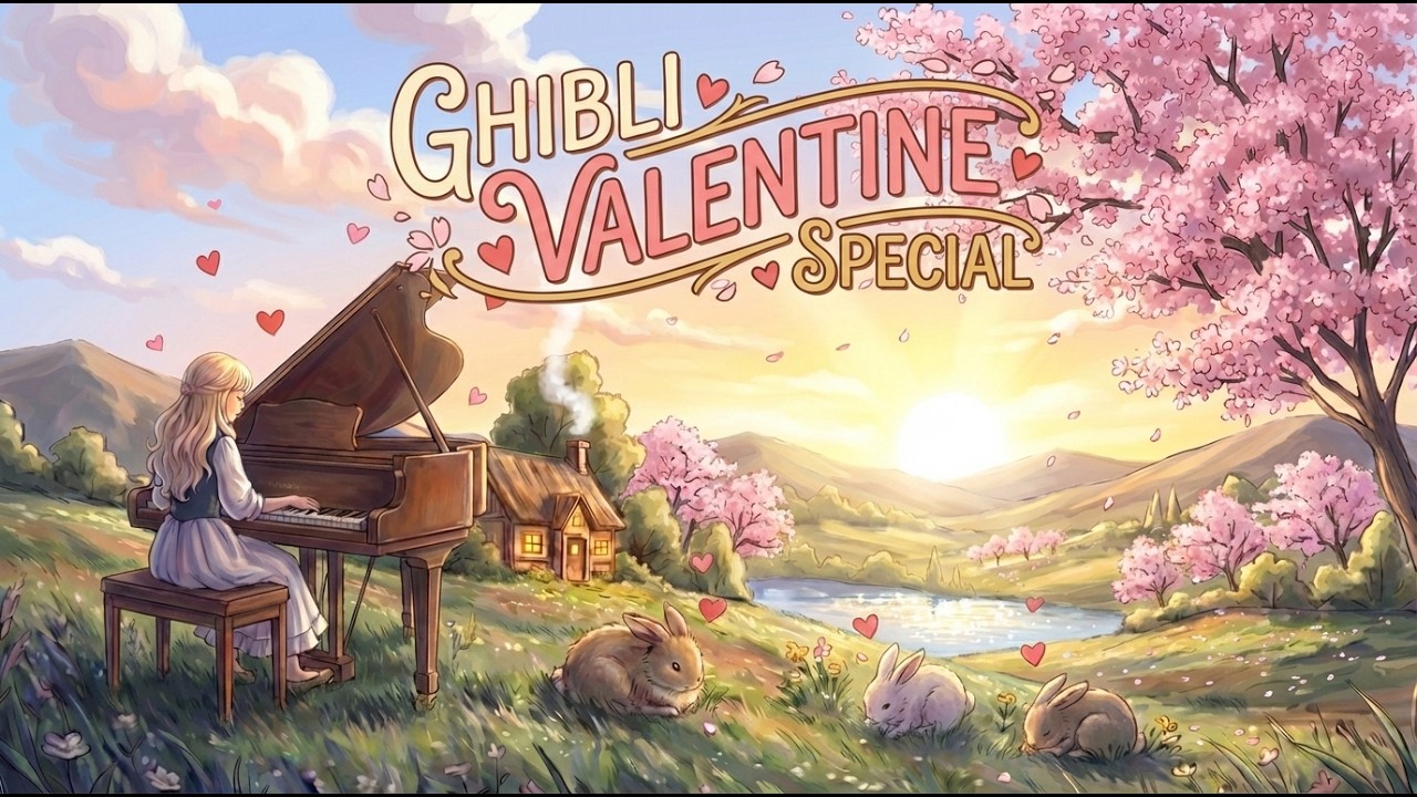 Orchard of Soft Light 🌸 A Symphony for Two Souls [Ghibli Love Song Mix]