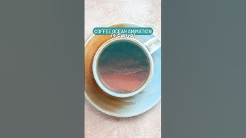 ☕️Coffee Ocean Animation in Canva!