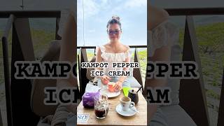KAMPOT PEPPER ICE CREAM #travel #cambodia #kampot #icecream #pepper #ecotourism