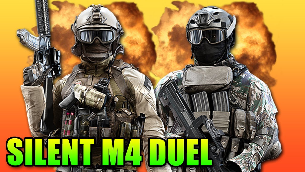 Battlefield 4 Double Vision Dueling Silenced M4s