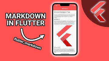Flutter Tutorial - Display Markdown In Your App (flutter_markdown) #Flutter #AppDevelopment