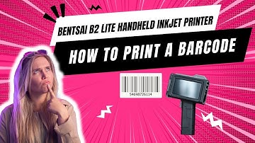 Bentsai B2 Lite Handheld inkjet Printer   How to print a Barcode