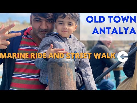 Old Town Antalya| Marine Ride & Street walk in Antalya| Turkey vlog| Pakistani couple in Turkey🇹🇷