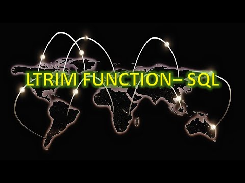 SQL LTRIM Function! Tutorial and examples for beginners
