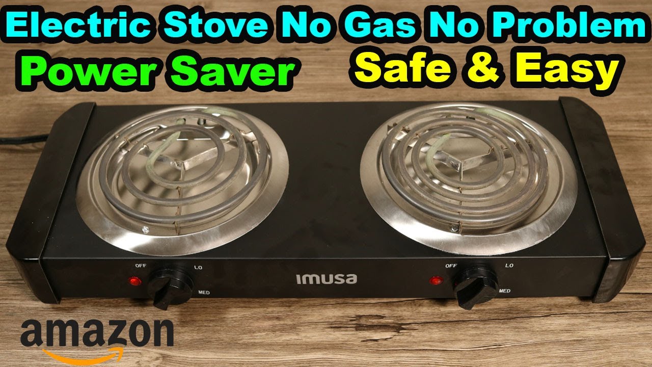 Electric Double Burner - Electric Stove, Safe & Affordable - No Gas Stove
