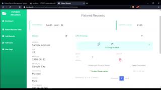 Patient Record Management System