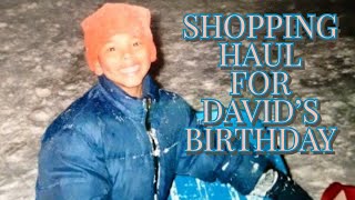 BiRTHDAY SHOPPING HAUL FOR DAViD