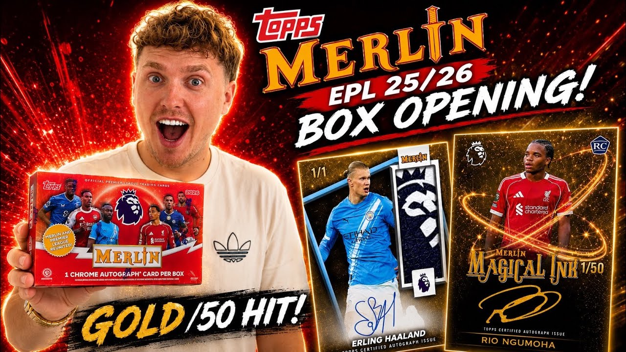 Opening a Topps Merlin EPL 25/26 hobby box! - YouTube