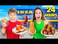 Eating Only iKEA FOOD For 24 HOURS!!