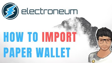 How To Import ELECTRONEUM Paper Wallet into CLI Wallet
