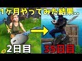 直差し未経験者が1ヶ月毎日やったらどれだけ上手くなれるのか 【フォートナイト】