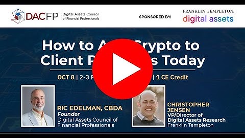How to Add Crypto to Client Portfolios Today