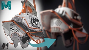 Cyberpunk Helmet in Maya : Part 1 - Modeling