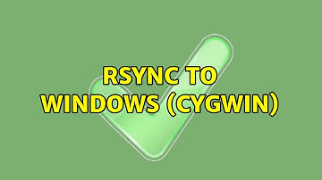 rsync to windows (cygwin)