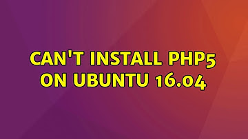 Ubuntu: Can