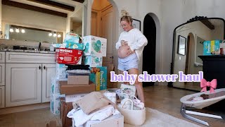 baby girl’s baby shower haul + amazon haul🫶🏻💝