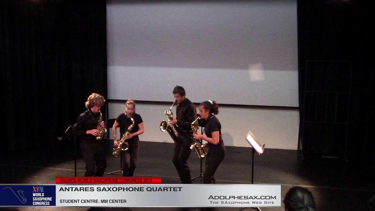 Suite sur des themes populaires Roumains by Jean Absil 1st Mov    Antares Saxophone Quartet   XVIII