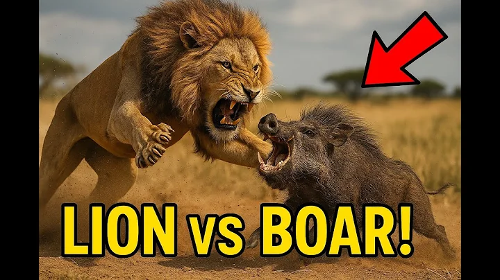 🦁🐗 Lion vs Boar: Savage Battle for Survival in the Wild
