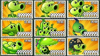 Tournament 20 PEA Plants Battlez - Which Peashooter Will Win? - PvZ 2 Plant vs Plant