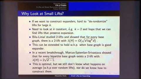 Small Lifts of Expander Graphs are Expanding