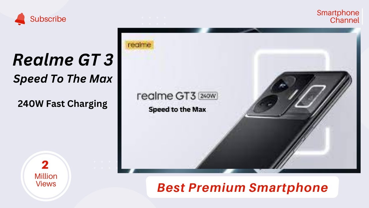 realme GT3 240W  The World Fastest Charging 